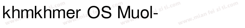 khmkhmer OS Muol字体转换